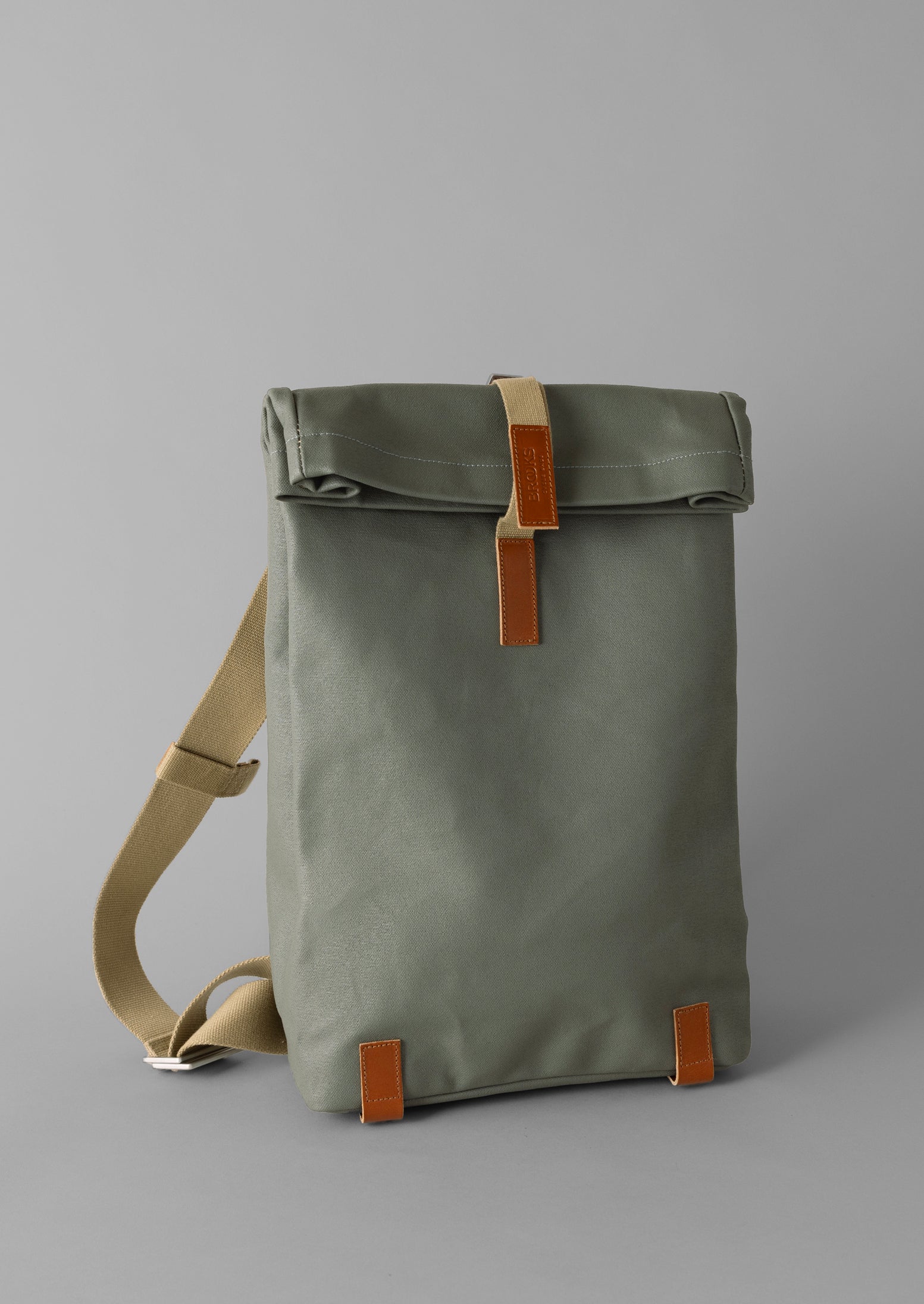 Brooks England Pickwick Canvas Backpack Sage TOAST