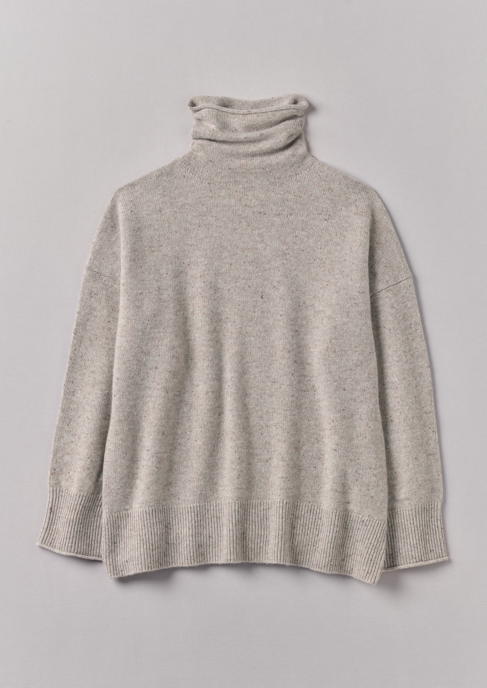 Reformation Cashmere & Wool Crop Roll Neck Sweater in Oatmeal outlets Size XLARGE NWT