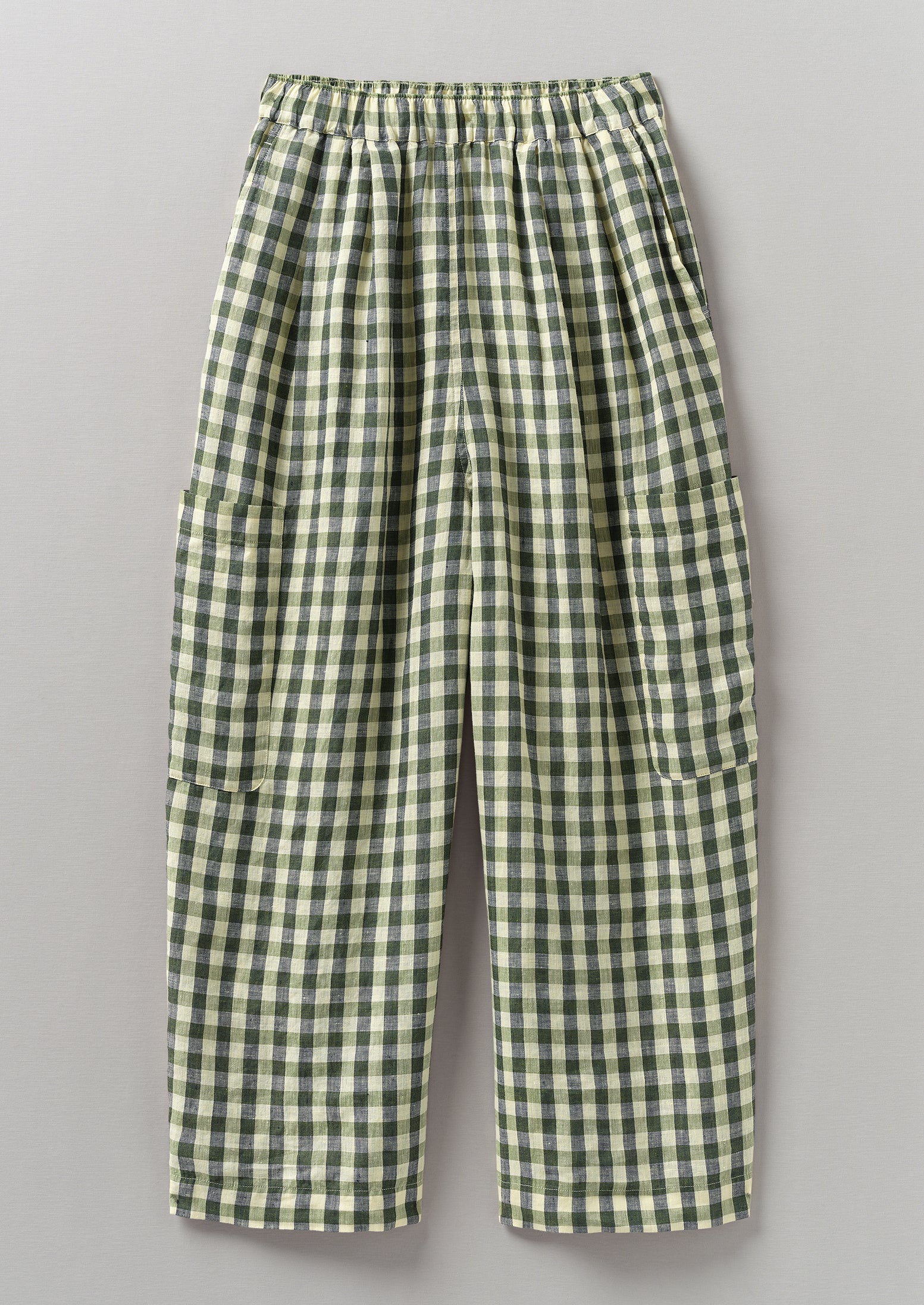 Green Gingham Check Co-ord Pants|226666801-Jelly-Bean