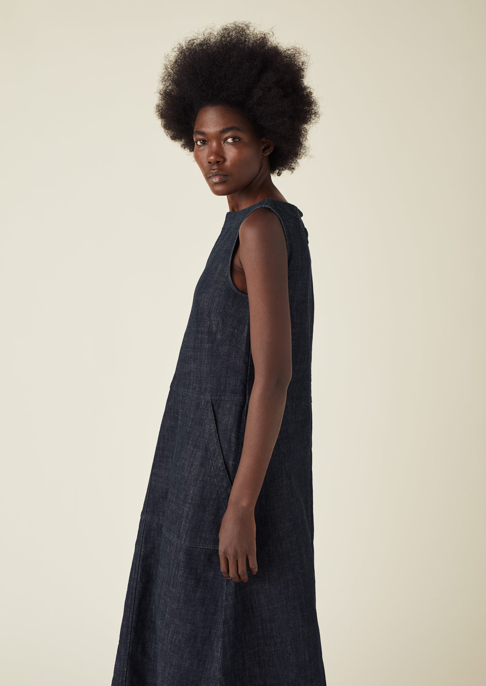 Indigo denim dress hotsell