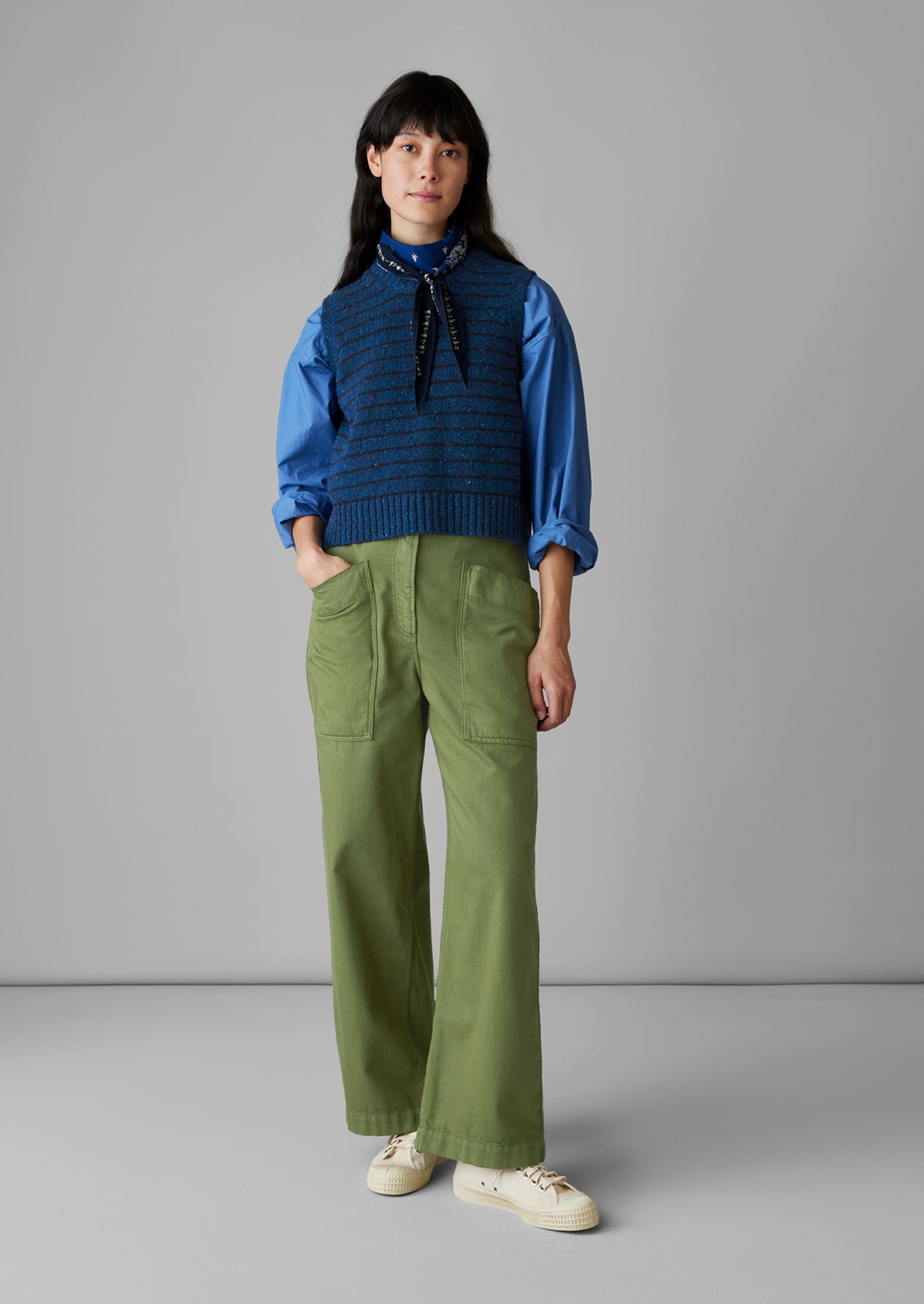 Garment Dyed Denim Trousers | Artichoke