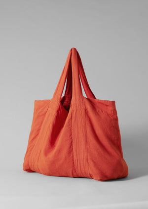 Garment Dyed Linen Bag | Red Chilli