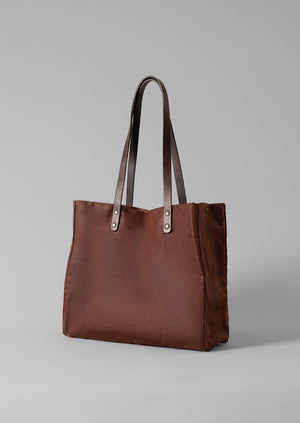 Kate Sheridan Waxed Cotton Tote | Chestnut