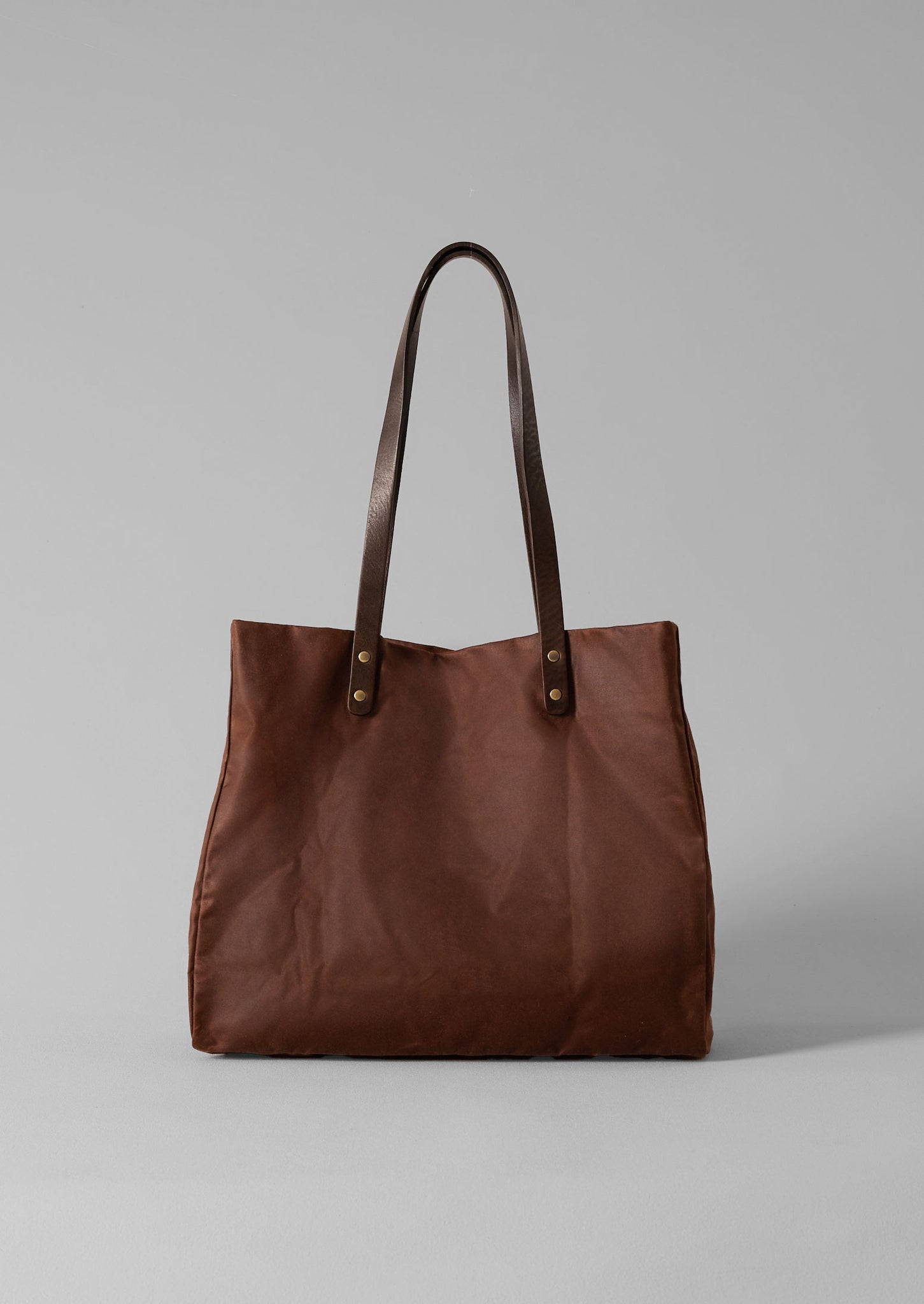 Kate Sheridan Waxed Cotton Tote | Chestnut