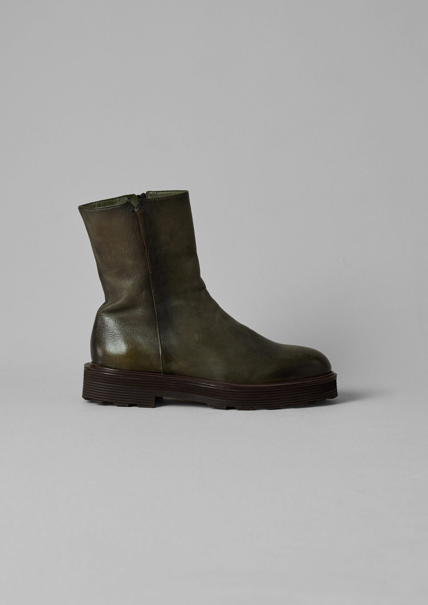 Sturlini Tall Leather Boots | Olive