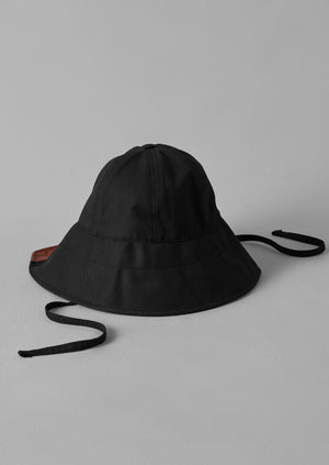 Beton Cire Rain Hat | Black/Brown