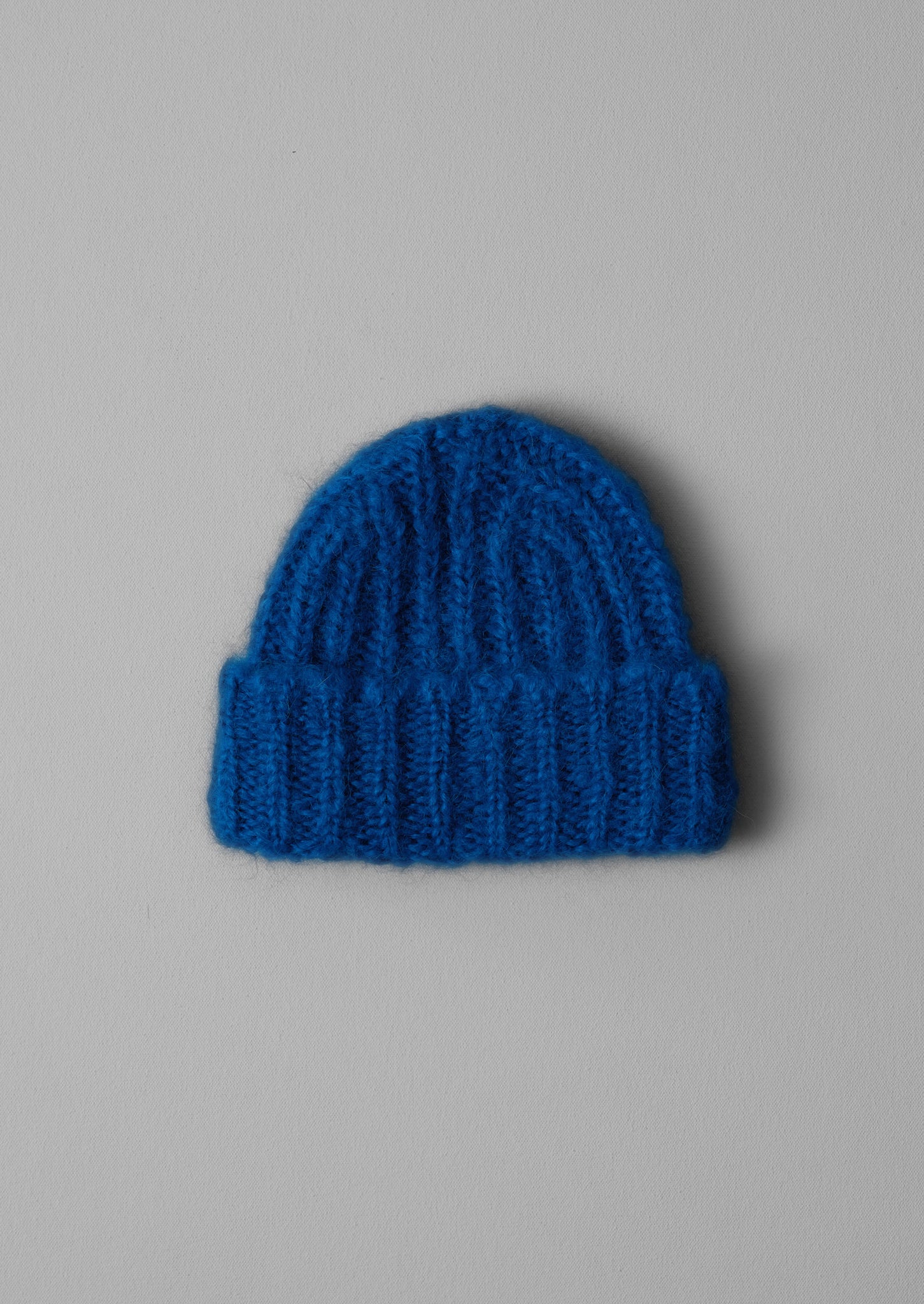 Ribbed Mohair Hat | Cobalt