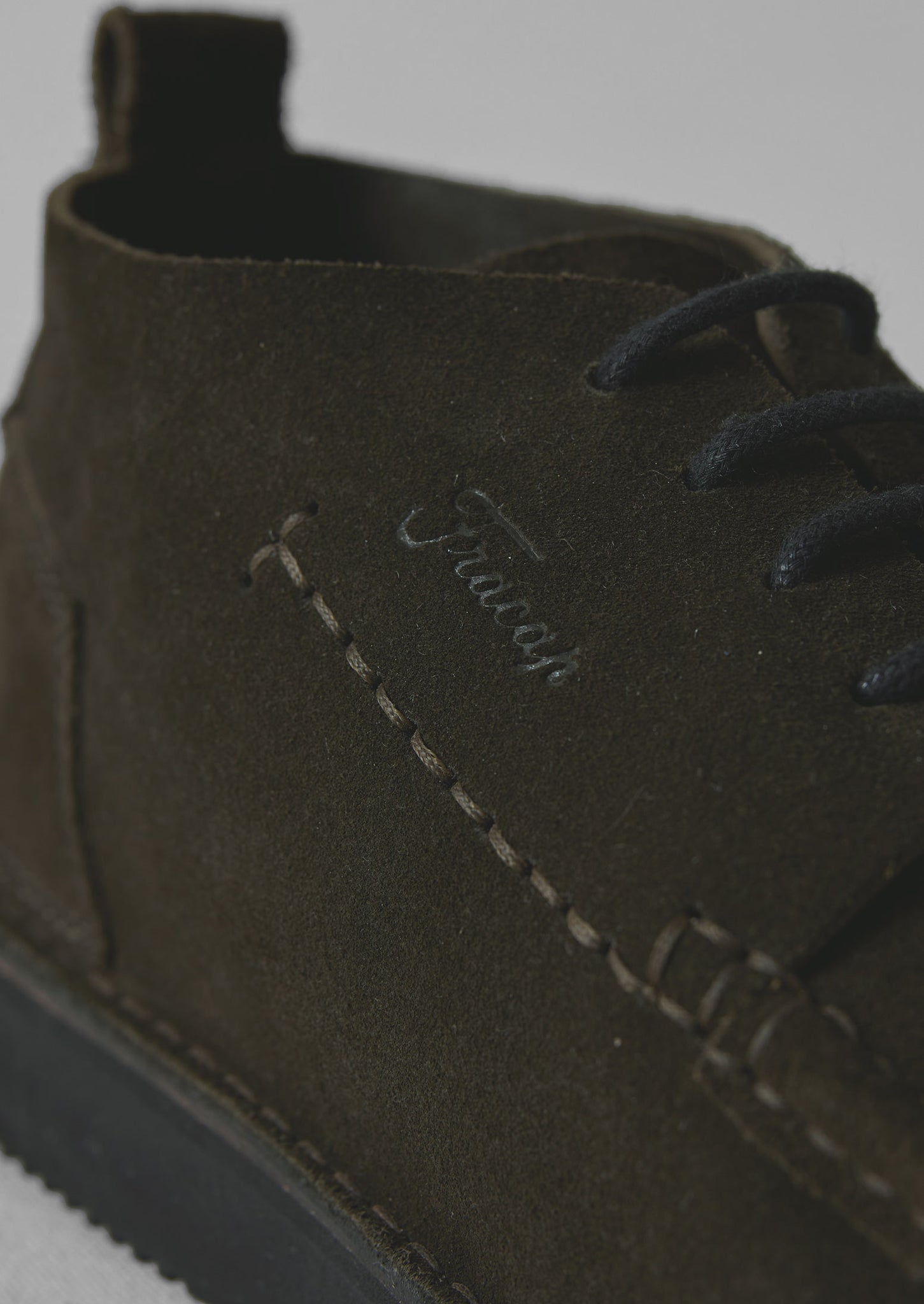 Fracap Suede Camp Shoes | Olive