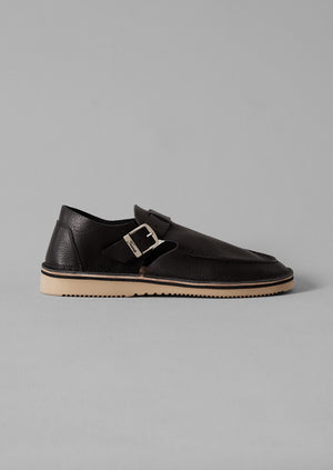 Fracap Leather Ankle Shoes | Black