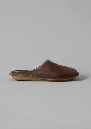 Vibae Leather Mules | Cocoa Brown