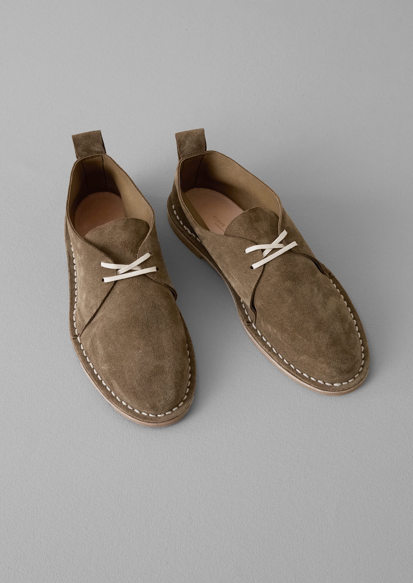 Steve Mono Suede Lace Up Shoes | Olive