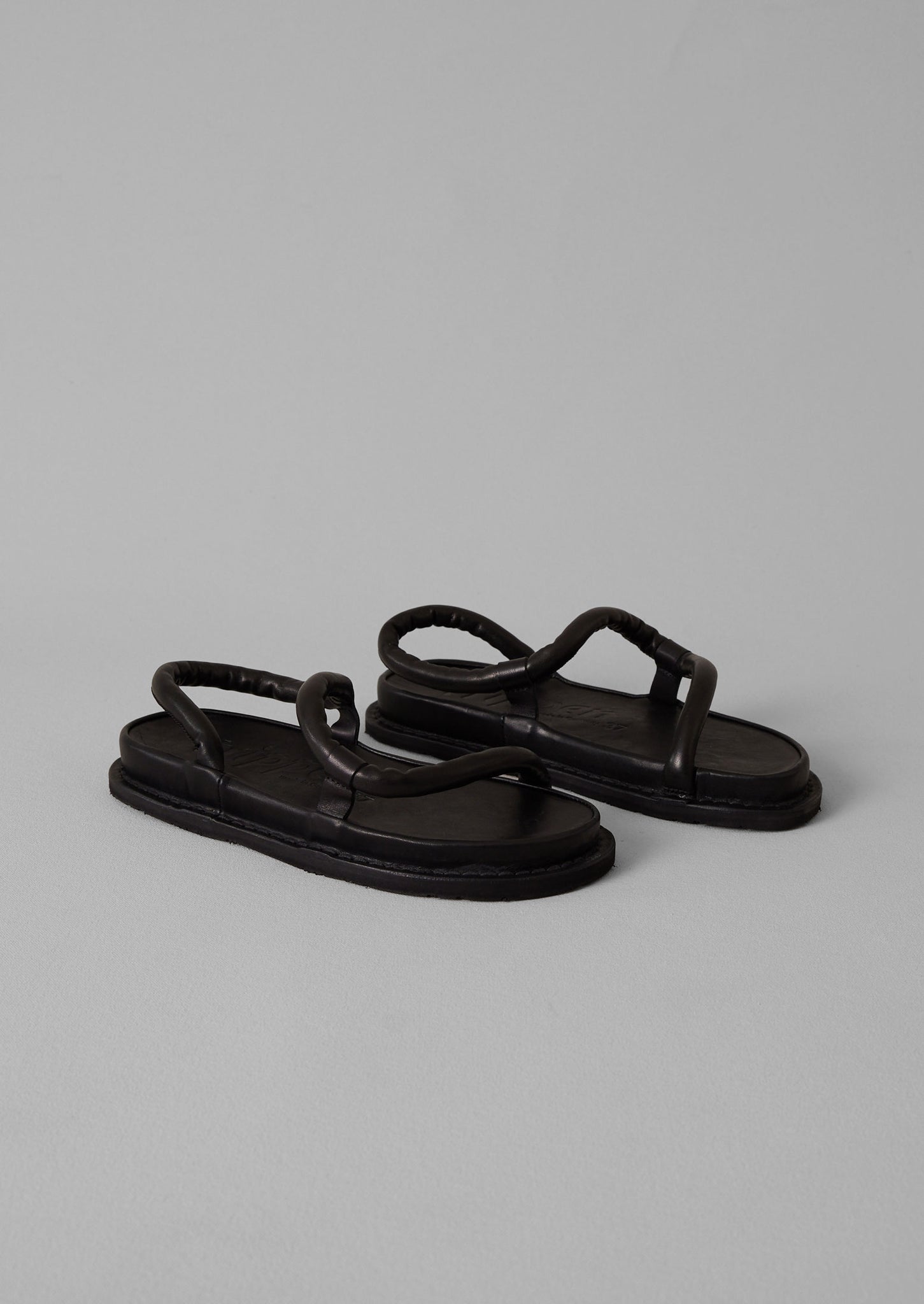 Trippen ZigZag Leather Sandals | Black