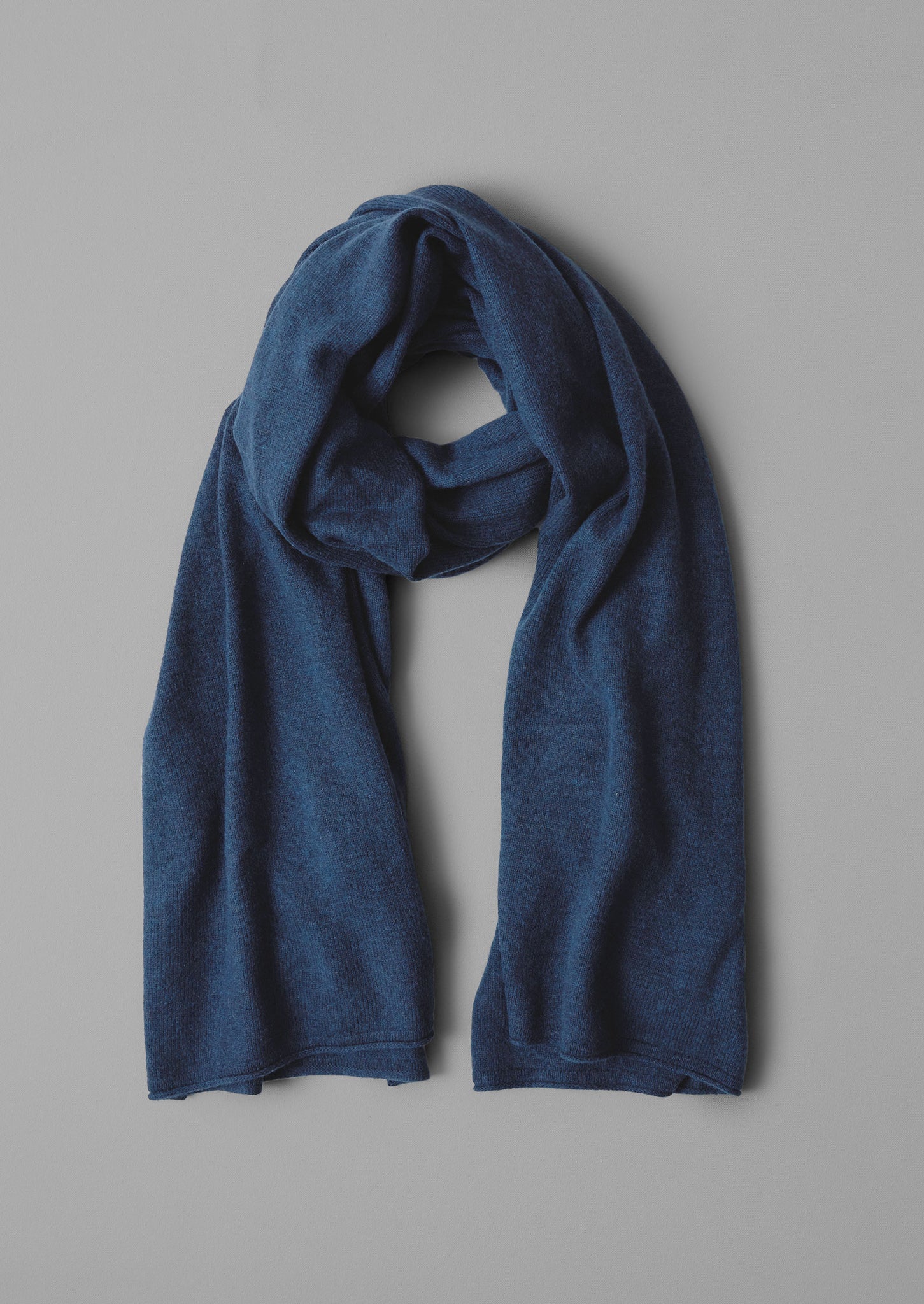 Cashmere Wool Wrap Scarf Navy TOAST