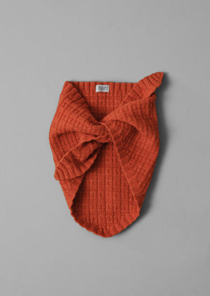 Knitted Wool Bandana | Ember