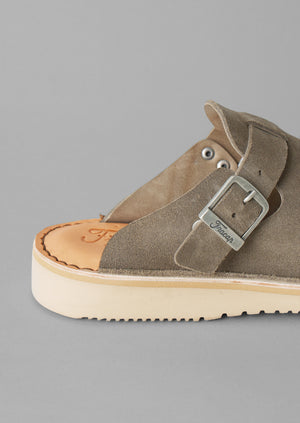 Fracap Suede Mules | Grey