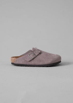 Birkenstock Boston Suede Clogs | Faded Purple