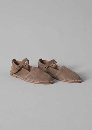 Steve Mono Artisan Suede Buckle Shoes | Taupe