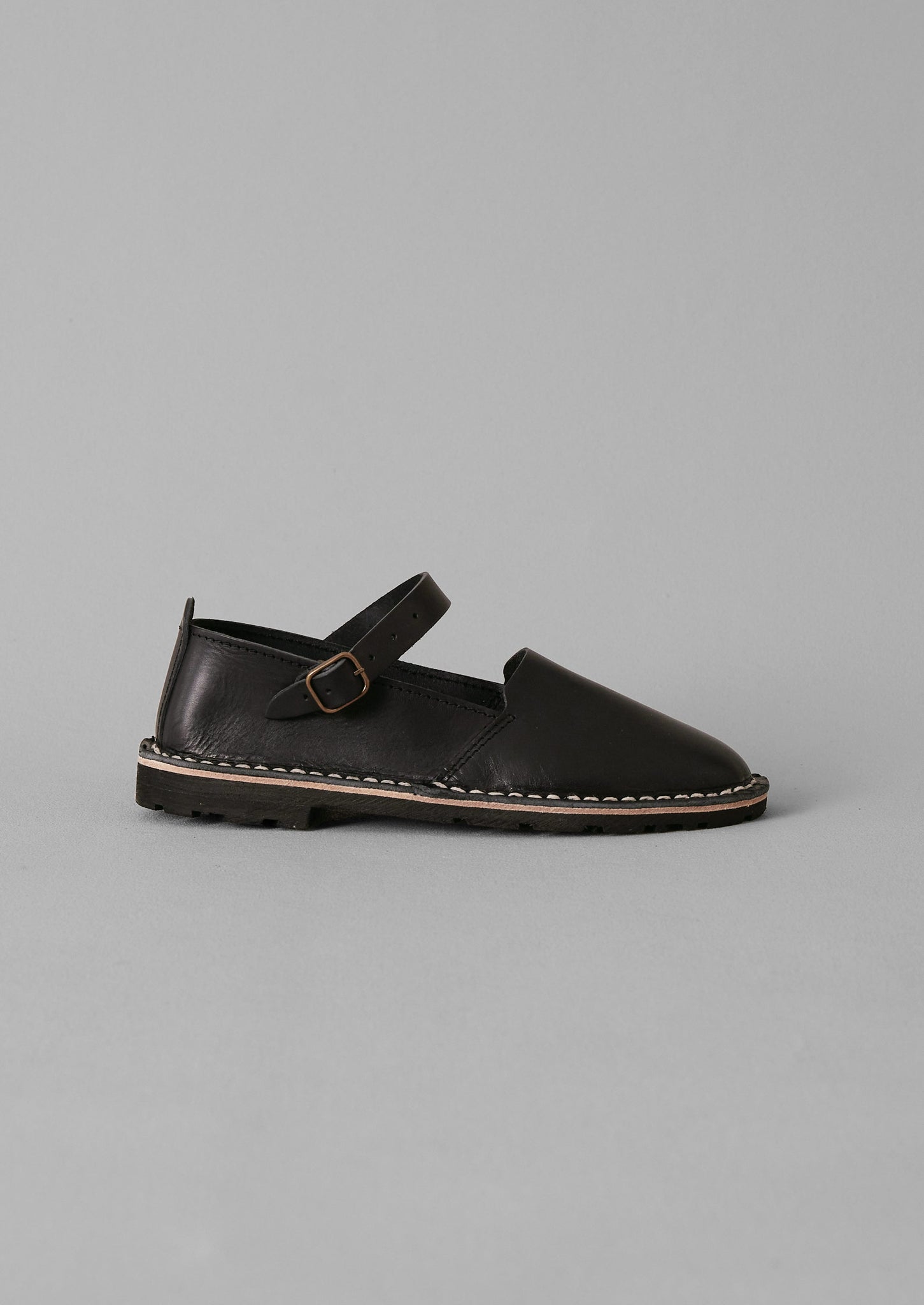 Steve Mono Artisan Leather Buckle Shoes | Black