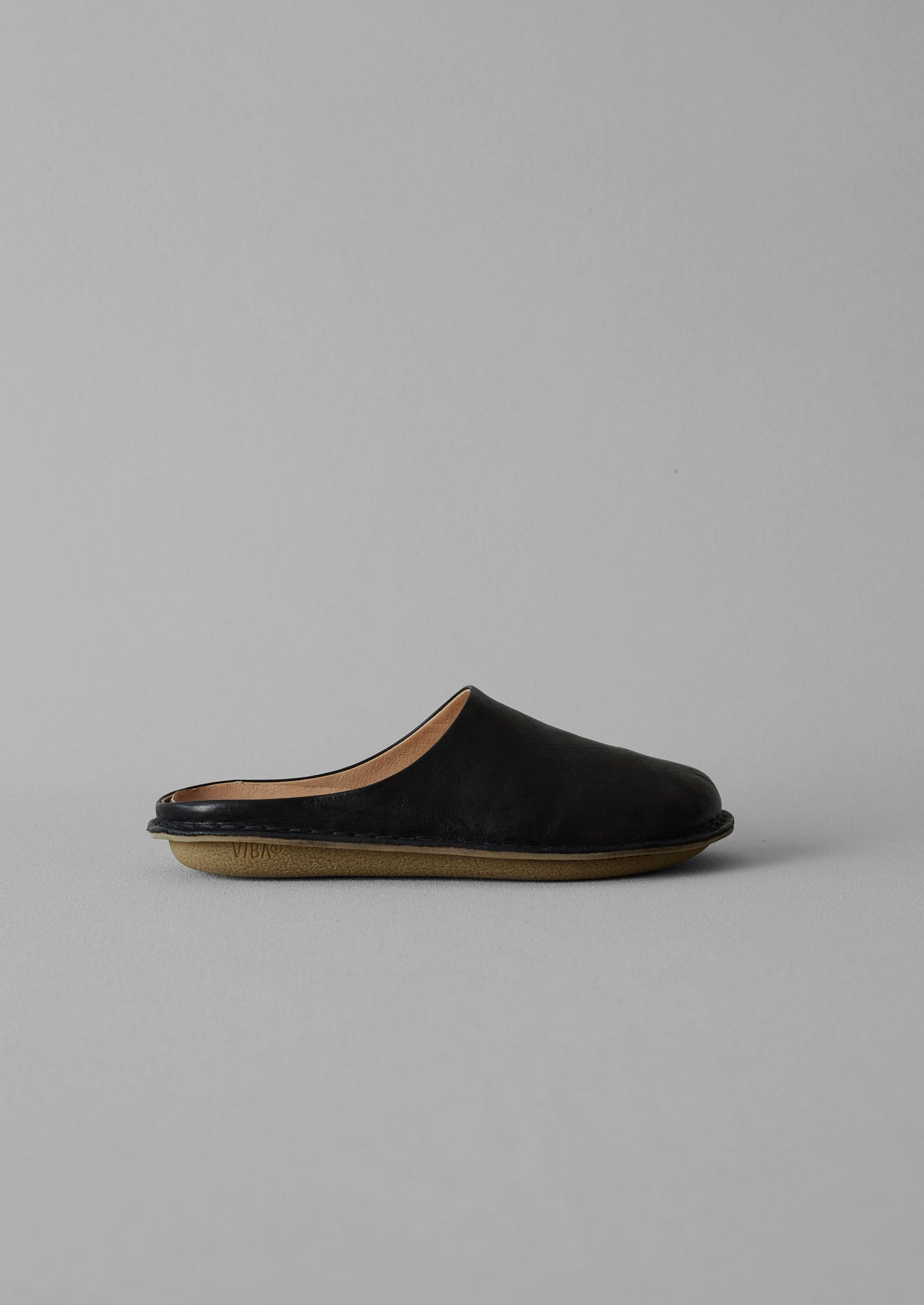 Vibae Roma Leather Mules | Black