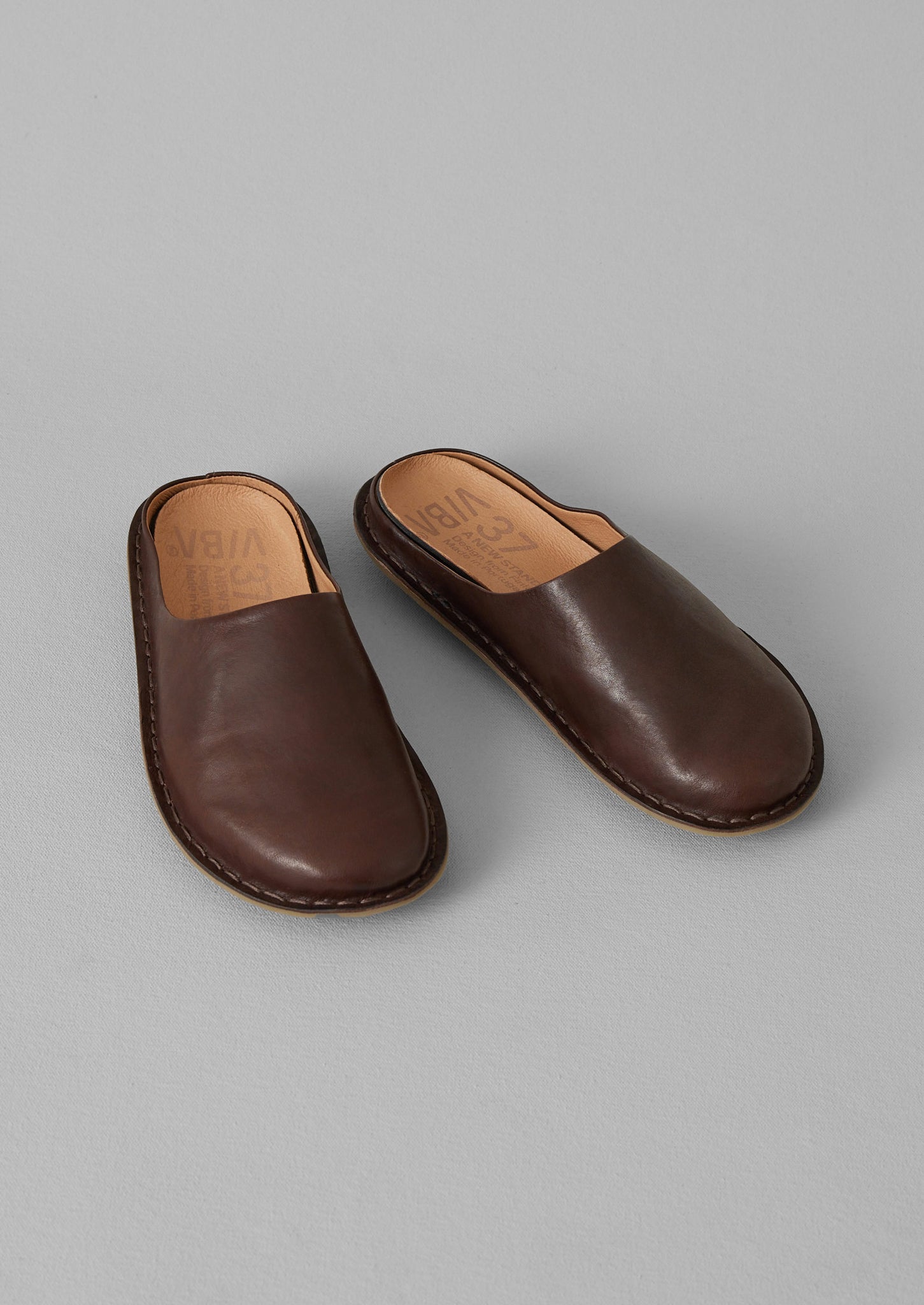 Vibae Roma Mules | Cocoa Brown