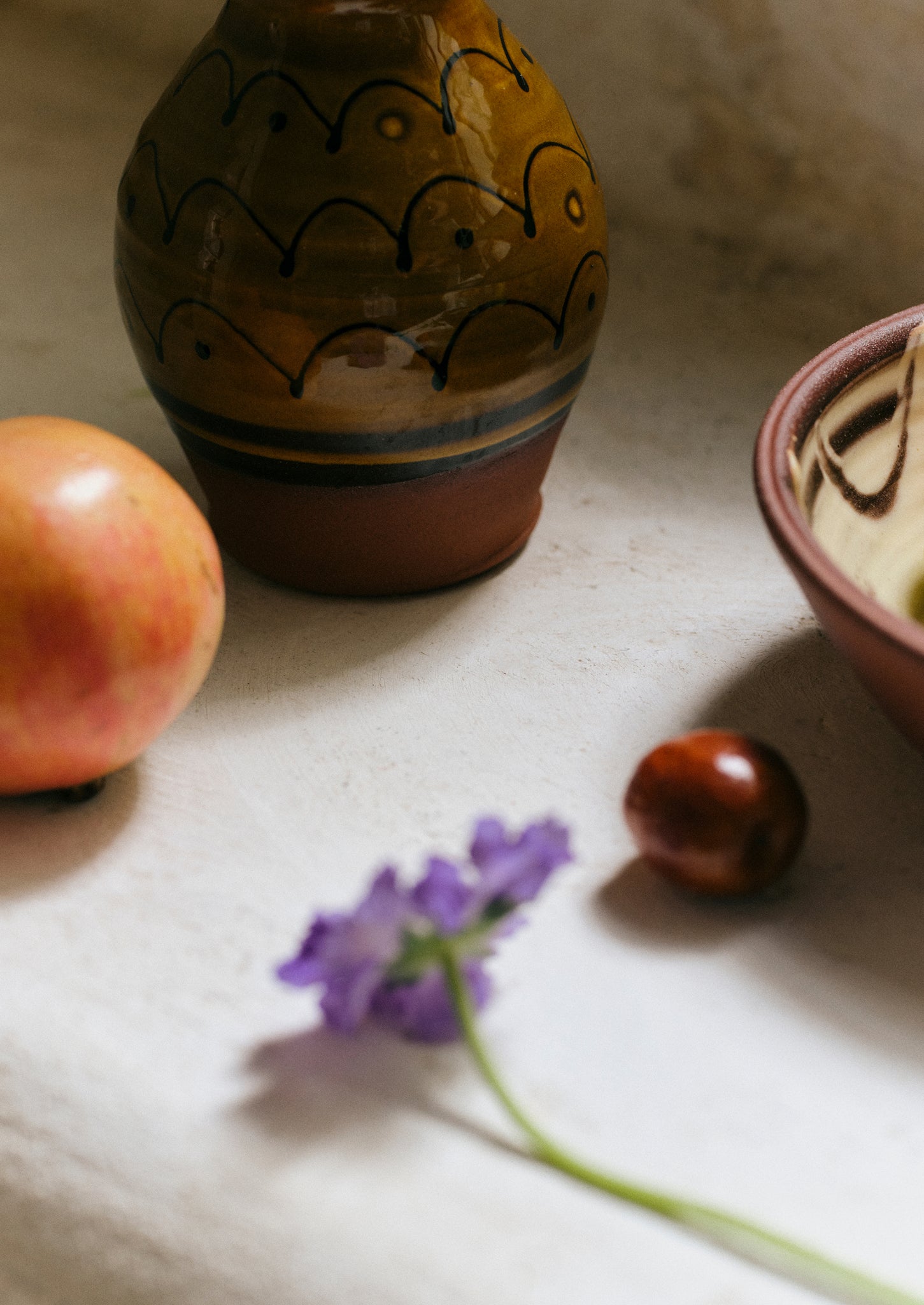 Frances Savage Slipware Vase | Honey/Terracotta