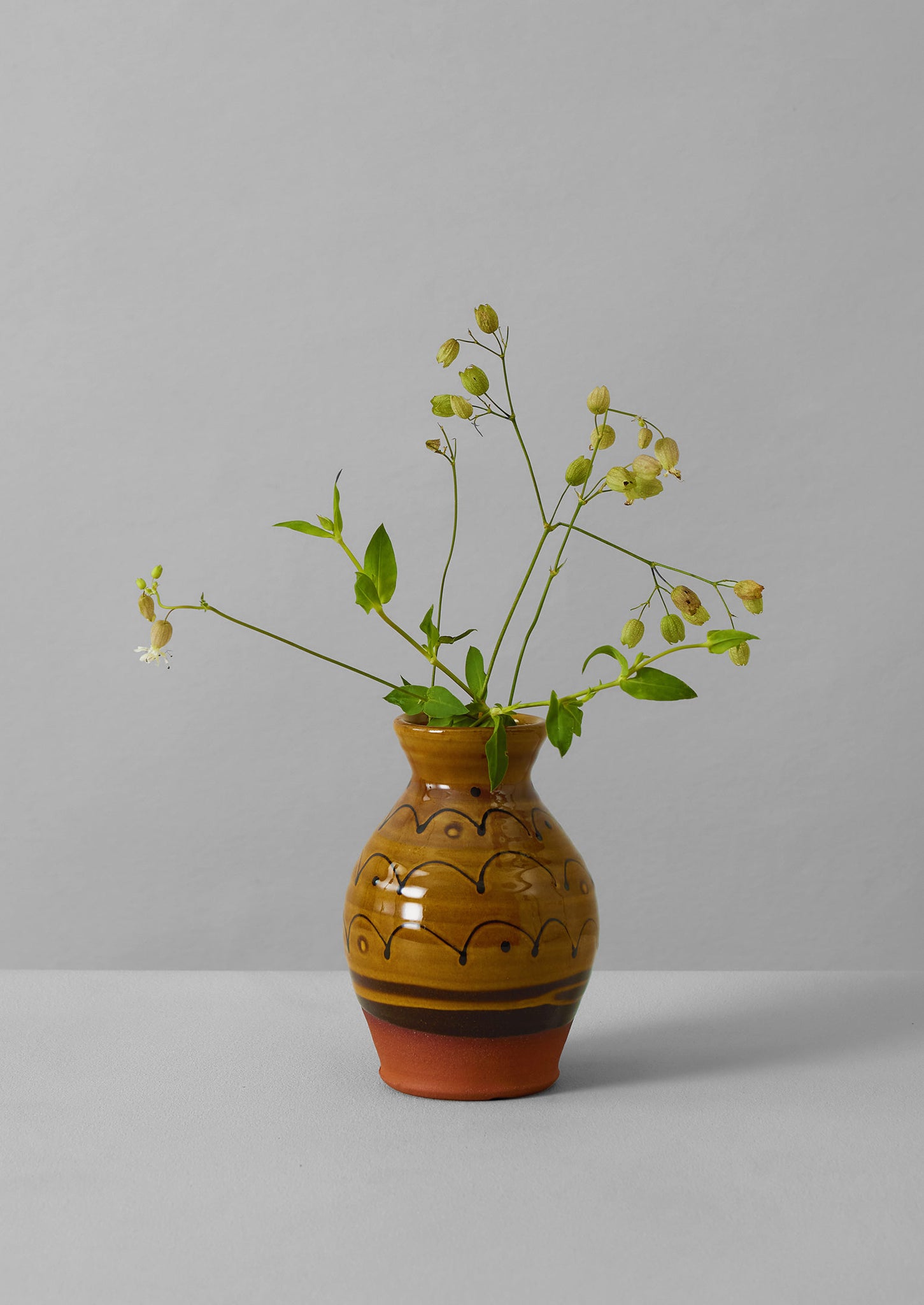 Frances Savage Slipware Vase | Honey/Terracotta