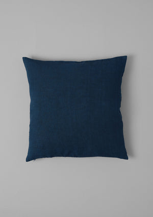 Kinetic Geo Linen Cushion Cover | Mixed Blues