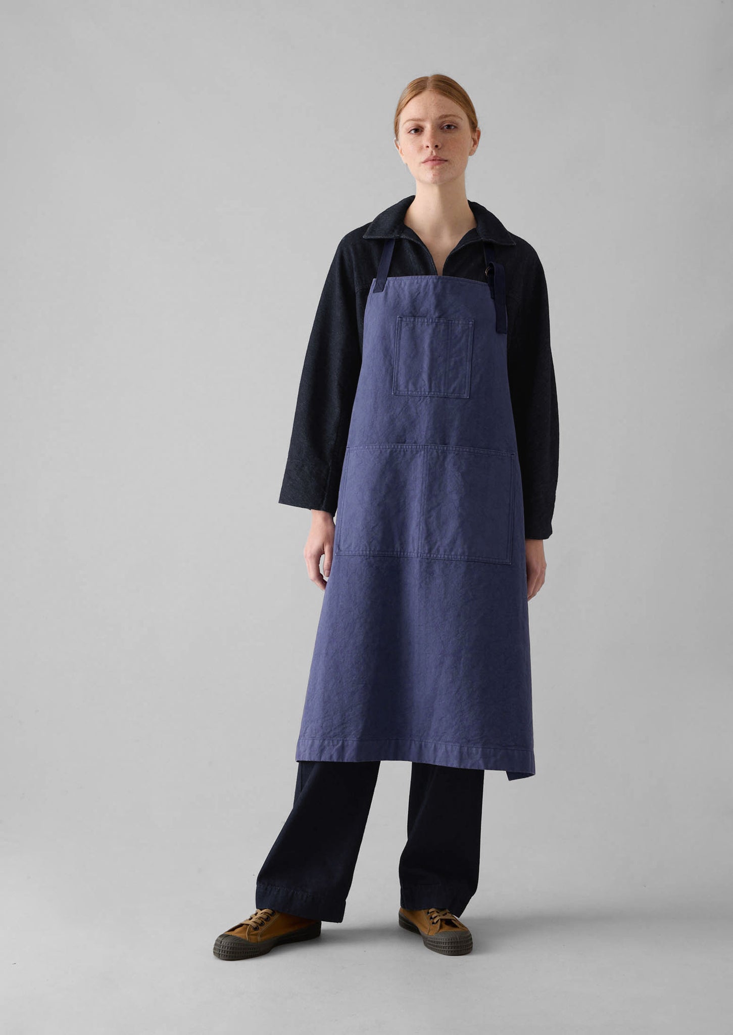 Cotton Canvas Project Apron | Workwear Blue