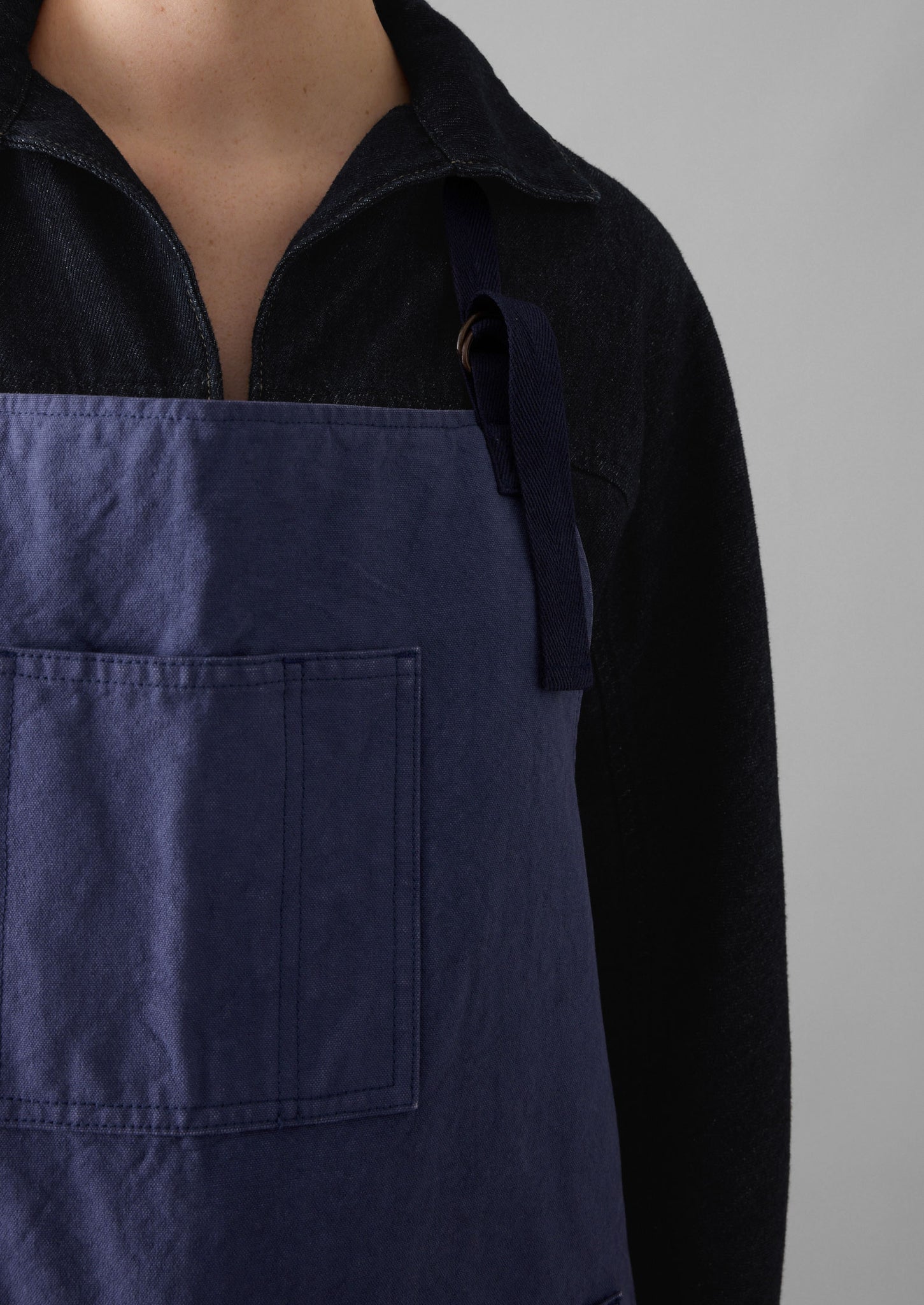 Cotton Canvas Project Apron | Workwear Blue