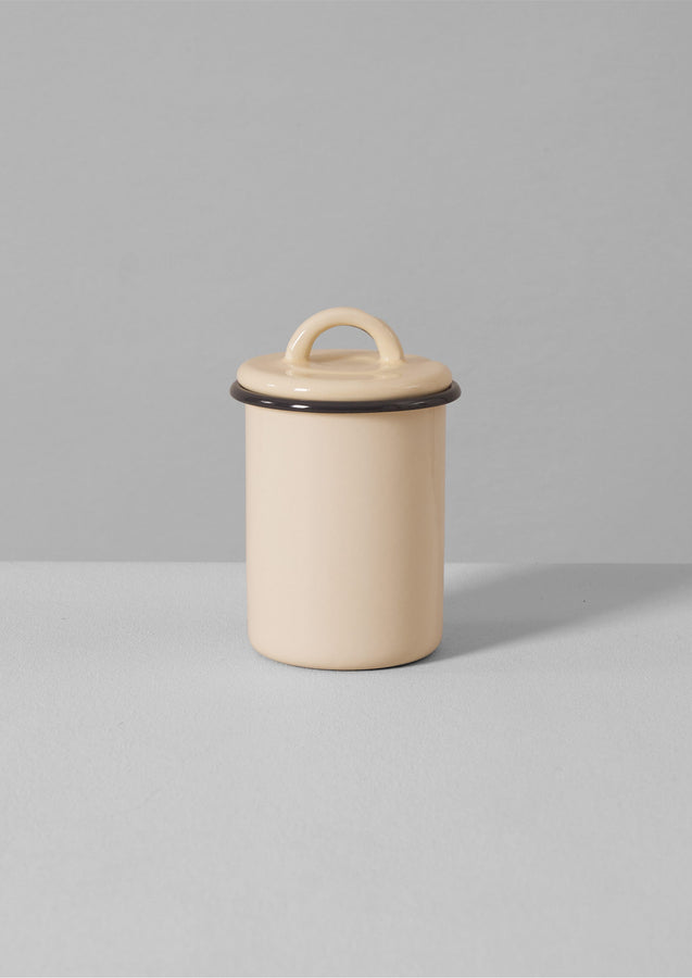 Enamel Storage Jar | Cream