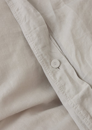 Washed Linen Cotton Duvet Cover | Washed Sage