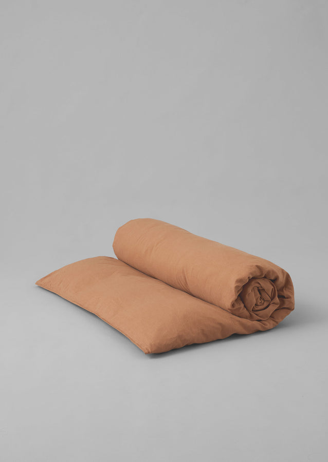 Washed Linen Cotton Duvet Cover | Bracken