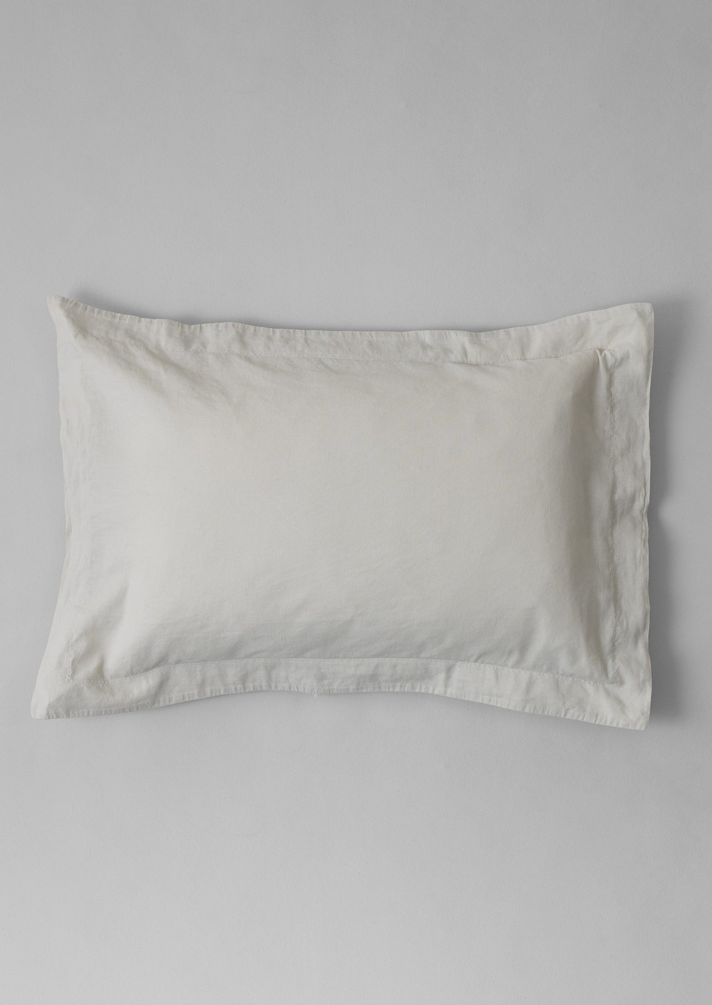 Washed Linen Cotton Oxford Pillowcase Set | Washed Sage