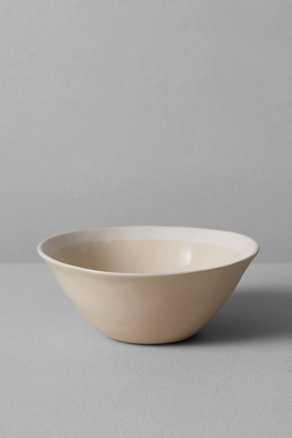 Wonki Ware White Wash Pasta Bowl | Natural/White