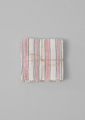 Hand Woven Stripe Napkin Set | Parchment