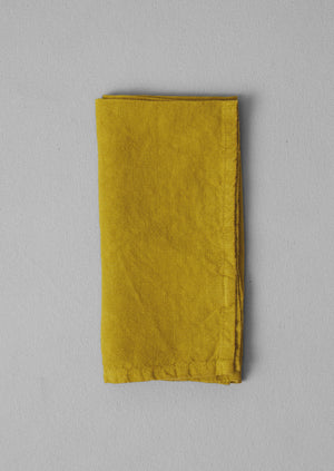 Washed Linen Napkin | Ochre