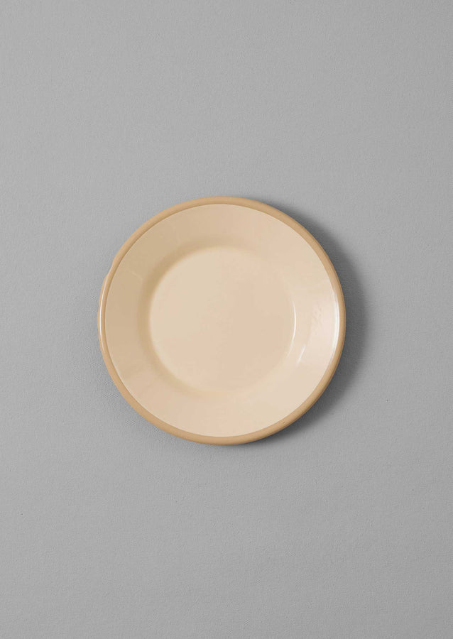 Enamel Plate | Putty/Cream