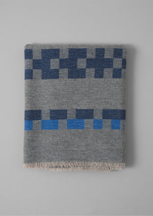 Bristol Weaving Mill Geo Blanket | Charcoal