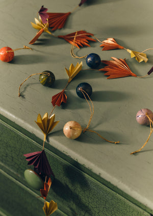 Concertina Petal Paper Garland | Berry/Multi