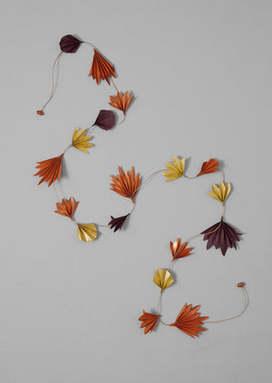 Concertina Petal Paper Garland | Berry/Multi