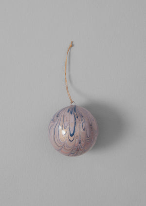 Hand Marbled Bauble | Lilac