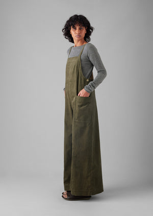 Organic Cord Pocket Jumpsuit | Pear