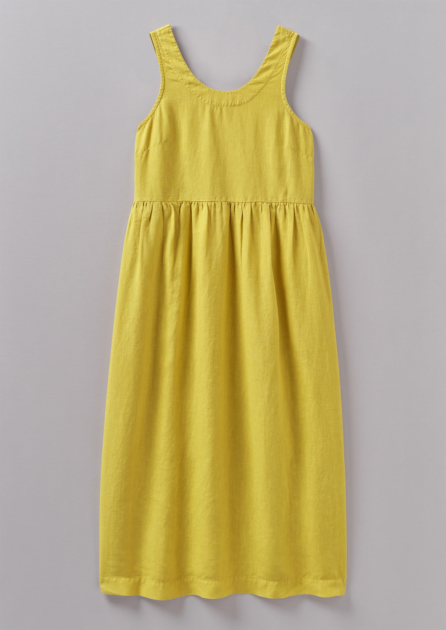 Scoop Neck Garment Dyed Dress 