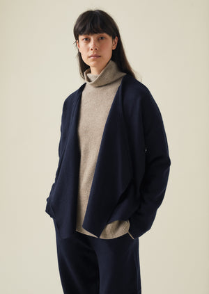 Navy boiled clearance wool jacket