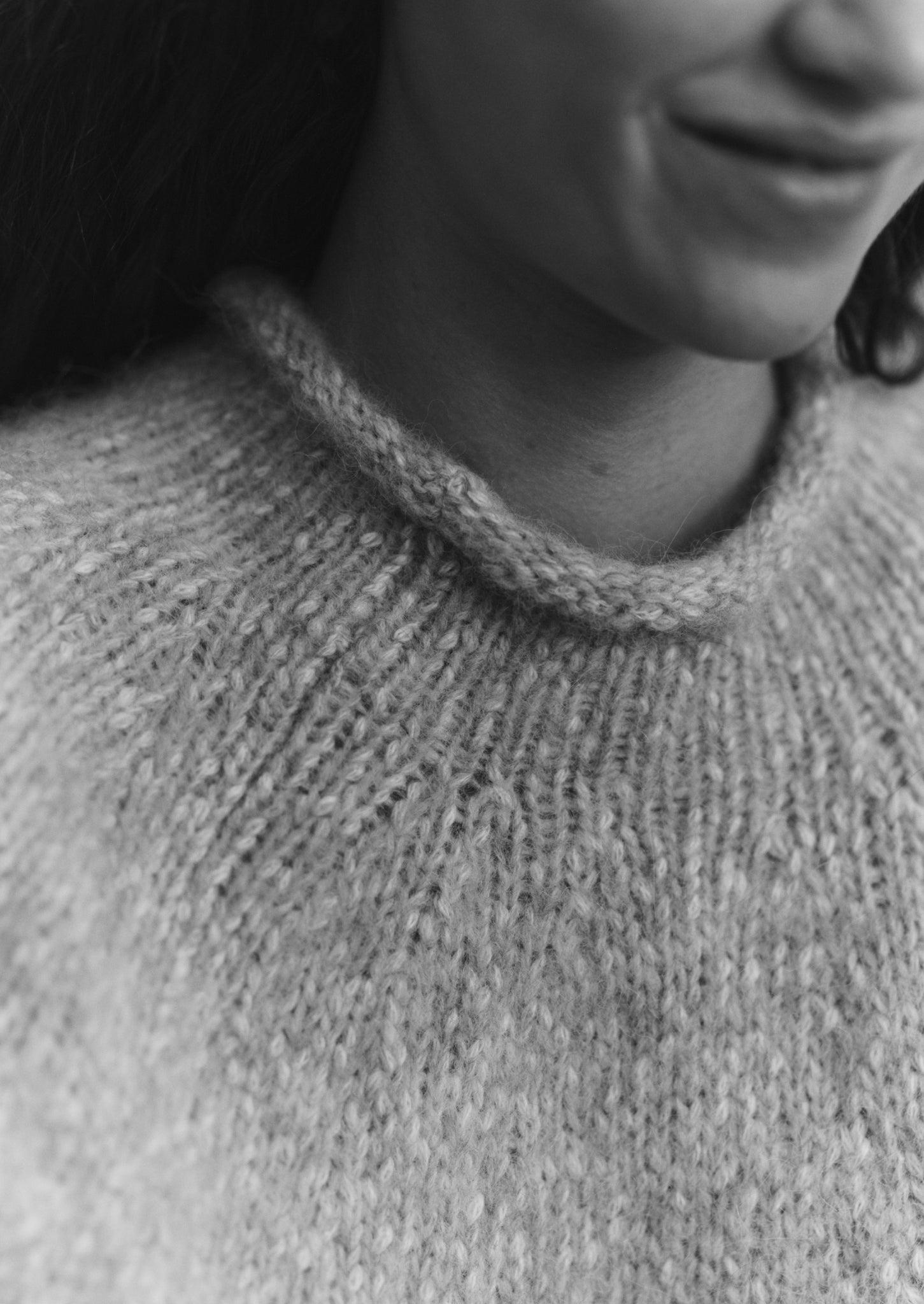 Textured Cotton Alpaca Sweater | Moonstone