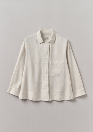 Garment Dyed Linen Shirt | Oat