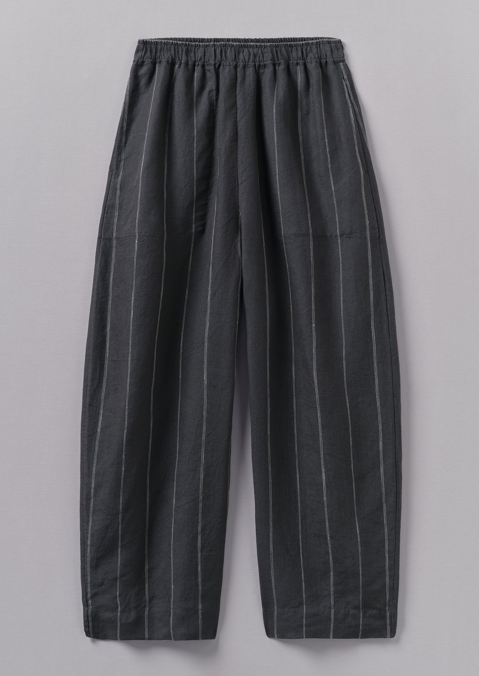 Stripe Linen Trousers | Onyx | TOAST