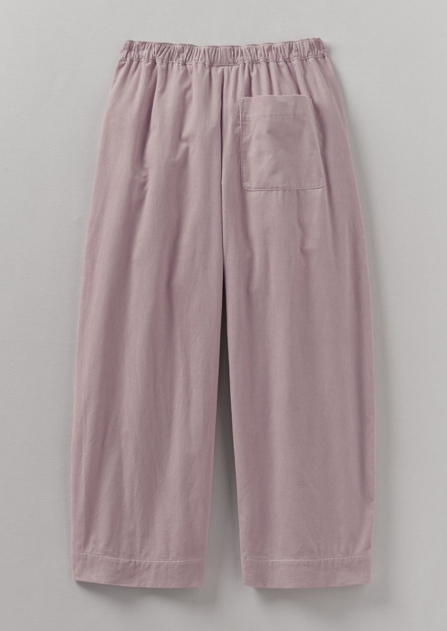 Organic Cord Barrel Leg Trousers | Wood Lilac