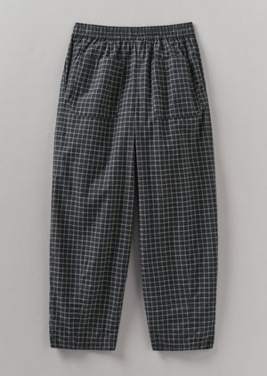 Minako Graph Check Cotton Cashmere Trousers | Slate