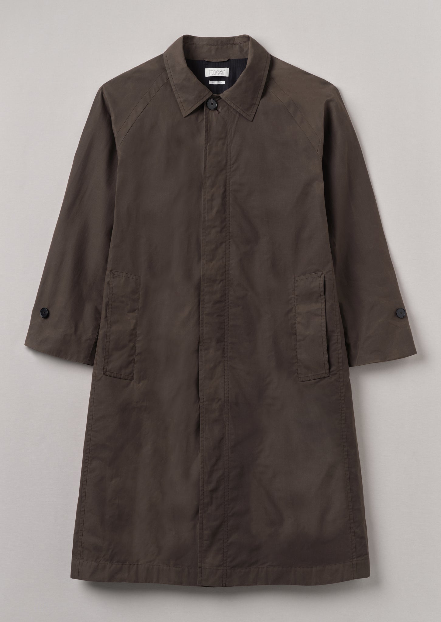 Waxed Cotton Trench Coat | Rye